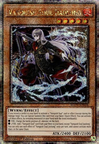 Vanquish Soul Jiaolong - AGOV-EN018 - Quarter Century Secret Rare - 1. Auflage von YU-GI-OH!