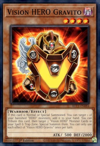 Vision Hero Gravito - BLC1-EN084 - Common - 1. Auflage von YU-GI-OH!