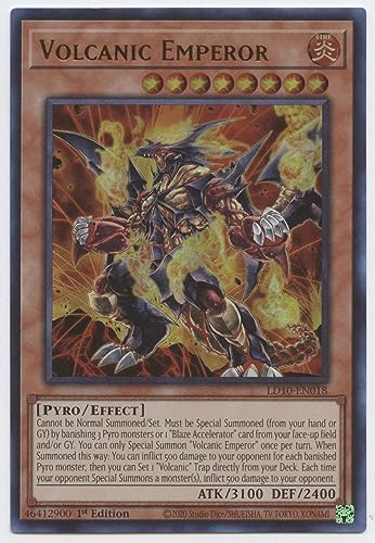 Volcanic Emperor LD10-EN018 Ultra Rare 1. Auflage von YU-GI-OH!