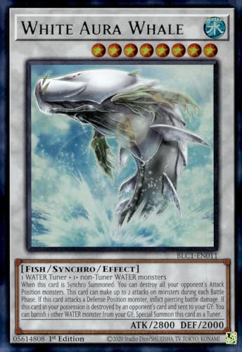 White Aura Whale (Silber) - BLC1-EN011 - Ultra Rare - 1. Auflage von YU-GI-OH!