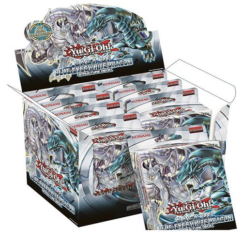 YU-GI-OH! 13451-D Saga Blue Eyes White Dragon Structure Display of 8 Decks, Mehrfarbig, M von YU-GI-OH!