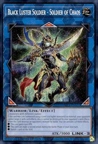 YU-GI-OH! Black Luster Soldier - Soldat of Chaos - BLC1-EN002 - Secret Rare - Limited von YU-GI-OH!