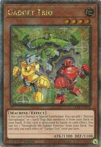 YU-GI-OH! Gadget Trio (Quarter Century Secret Rare) – LEDE-EN004 – Quarter Century Secret Rare – 1. Auflage von YU-GI-OH!