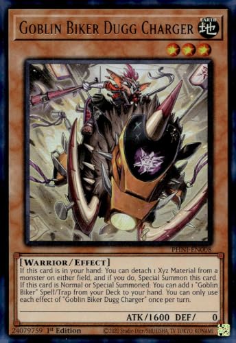 YU-GI-OH! Goblin Biker Dugg Ladegerät – PHNI-EN008 – Ultra Rare – 1. Auflage von YU-GI-OH!