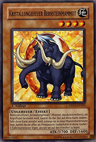 YU-GI-OH! Kristallungeheuer Bernsteinmammut 1. Auflage DP07-DE005 [Common] [NM] von YU-GI-OH!