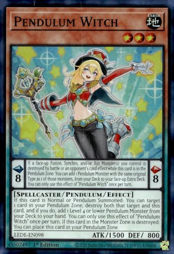 YU-GI-OH! Pendulum Witch - LEDE-EN098 - Super Rare - 1. Auflage von YU-GI-OH!