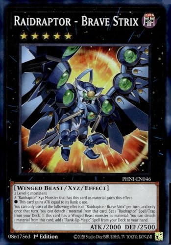 YU-GI-OH! Raidraptor - Brave Strix - PHNI-EN046 - Super Rare - 1. Auflage von YU-GI-OH!