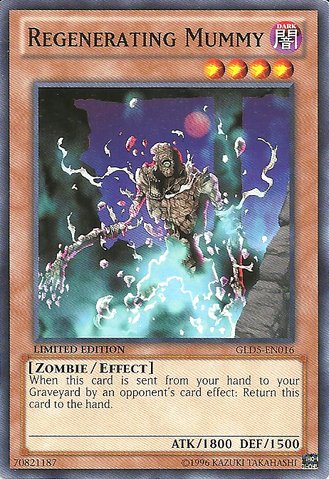 YU-GI-OH! - Regenerating Mummy (GLD5-EN016) - Gold Series: Haunted Mine - Limited Edition - Common by von YU-GI-OH!