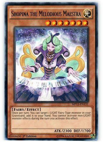 YU-GI-OH! - Shopina The Melodious Maestra (MP15-EN131) - Mega Pack 2015 - 1st Edition - Rare von YU-GI-OH!