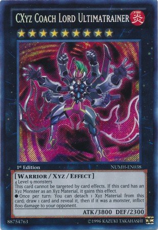 Yu-Gi-Oh! - CXyz Coach Lord Ultimatrainer (NUMH-EN038) - Number Hunters - 1st Edition - Secret Rare von YU-GI-OH!