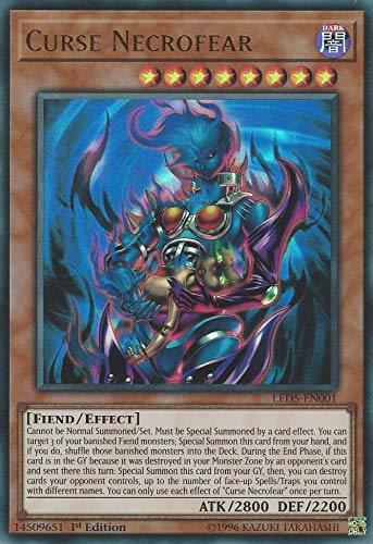 Yu-Gi-Oh! - Curse Necrofear - LED5-EN001 - Ultra Rare - 1st Edition - Legendary Duelists: Immortal Destiny von YU-GI-OH!