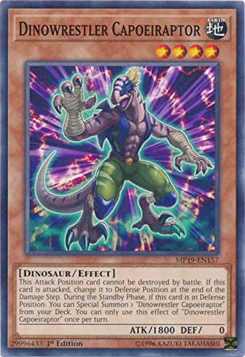 Yu-Gi-Oh! - Dinowrestler Capoeiraptor - MP19-EN157 - Common - 1st Edition - 2019 Gold Sarkophag Tin Mega Pack Yu-Gi-Oh! - Dinowrestler Capoeiraptor - MP19-EN157 - Common - 1st Edition - 2019 Gold Sarkophag Tin Mega Pack von YU-GI-OH!