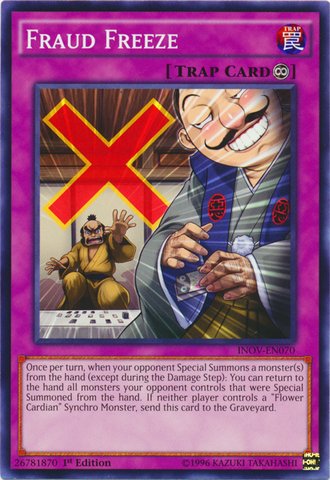 Yu-Gi-Oh! - Fraud Freeze (INOV-EN070) - Invasion: Vengeance - 1. Auflage - Common von YU-GI-OH!