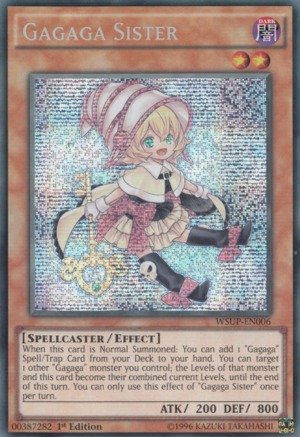 Yu-Gi-Oh! - Gagaga Sister (WSUP-EN006) - World Superstars - 1st Edition - Prismatic Secret Rare von YU-GI-OH!