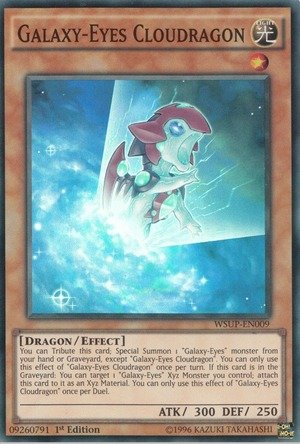 Yu-Gi-Oh! - Galaxy-Eyes Cloudragon (WSUP-EN009) - World Superstars - 1st Edition - Super Rare von YU-GI-OH!