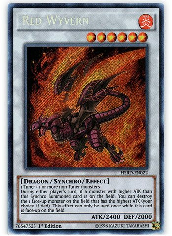 Yu-Gi-Oh! - Red Wyvern (HSRD-EN022) - High-Speed Riders - 1st Edition - Secret Rare von Yu Gi Oh