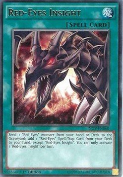 Yu Gi Oh Rotäugiger Einblick - INOV-DE060 - Rare - 1. Auflage von Yu Gi Oh