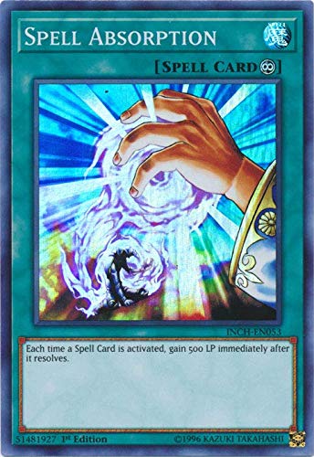 Yu-Gi-Oh! - Spell Absorption - INCH-EN053 - Super Rare - 1st Edition - Infinity Chasers von YU-GI-OH!