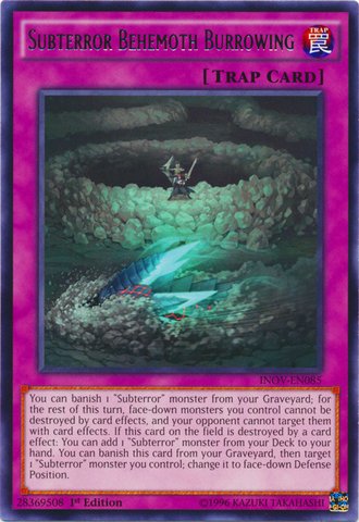 Yu-Gi-Oh! - Subterror Behemoth Burrowing (INOV-EN085) - Invasion: Vengeance - 1st Edition - Rare von YU-GI-OH!