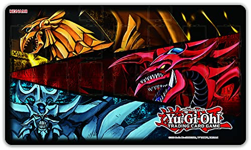 Yu-Gi-Oh! TRADING CARD GAME Slifer, Obelisk, & Ra Spielmatte – Deutsche Ausgabe, Mehrfarbig von Yu-Gi-Oh! TRADING CARD GAME