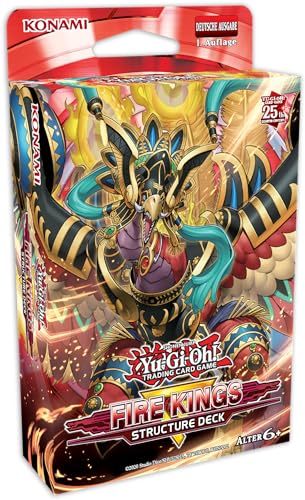 Yu-Gi-Oh! TRADING CARD GAME Structure Deck Revamped Fire Kings Deutsche Ausgabe-1. Auflage, Rot von YU-GI-OH!