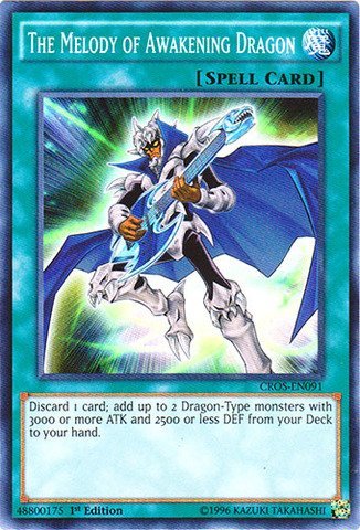 Yu-Gi-Oh! - The Melody of Awakening Dragon (CROS-EN091) - Crossed Souls - 1st Edition - Super Rare by Yu-Gi-Oh! von YU-GI-OH!