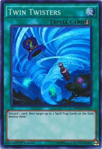 Yu-Gi-Oh! - Twin Twisters (MP16-EN221) - Mega Pack 2016 - 1st Edition - Super Rare by Yu-Gi-Oh! von YU-GI-OH!