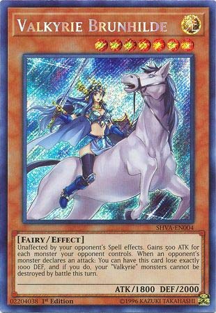 Yu-Gi-Oh! - Valkyrie Brunhilde - SHVA-EN004 - Secret Rare - 1st Edition - Shadows in Valhalla von YU-GI-OH!