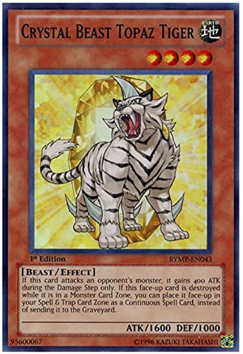 yugioh - Crystal Beast Topas Tiger RYMP-EN043 Unlimited Edition Super Rare - Ra Yellow Mega-Pack von YU-GI-OH!