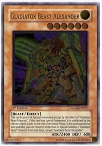 yugioh Gladiator Beast Alexander GLAS-EN017 1. Auflage, Ultimate Rare - Gladiators Assault von YU-GI-OH!