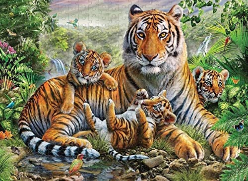 Puzzle 3000 Teile Tiger Indoor-Puzzle von YU GONG FANG