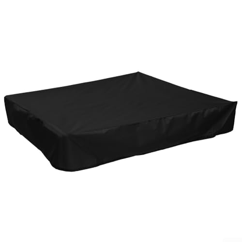 YUANGANG Sandkastenabdeckung, Sandkastenabdeckung, leicht zu tragen, praktische Aufbewahrungslösung für Outdoor-Abenteuer mit Kindern (schwarz, 120 x 120 cm) von YUANGANG