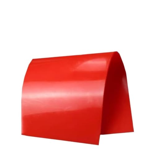 1Pc Red Polyurethane Elastic Rubber Sheet 2/3/4/5/6/8mm PU Damping Cushion Plate Plastic Board Oil Abrasion Resistance 300x300mm(3mm) von YUANYAO