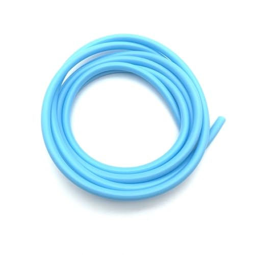 2M Lebensmittelqualität Silikon Gummischlauch Transparent Flexible Silikon Rohr Durchmesser 2 3 4 5 6 7 8 9 10 OD 6 8 10 12 14 16 Mm Rohr(Sky Blue,2 Meter_OD 6XID 3MM) von YUANYAO