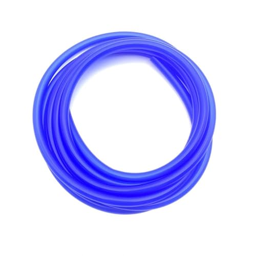 3 Meter ID2 3 4 5 6 7 8 9 10 12 mm Silikonrohr Flexibler Gummischlauch Lebensmittelqualität Softdrink-Rohr Wasseranschluss Bunte Sanitär(Blue,3 Meter_OD 4XID 2MM) von YUANYAO