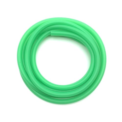 3 Meter ID2 3 4 5 6 7 8 9 10 12 mm Silikonrohr Flexibler Gummischlauch Lebensmittelqualität Softdrink-Rohr Wasseranschluss Bunte Sanitär(Green,3 Meter_OD 7XID 4MM) von YUANYAO