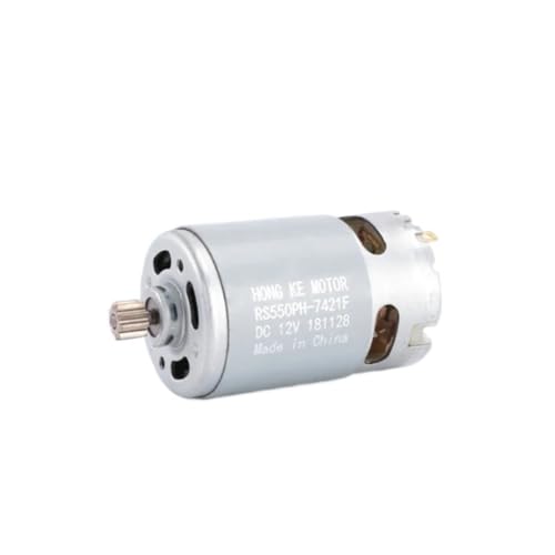 RS550 Gleichstrommotor 10,8 V/12 V/16,8 V/18 V/21 V Mikroelektromotoren mit 9/11/12/13/14 Zähnen Hochdrehmoment-Getriebe for Bohrschrauber(10.8V,9Teeth) von YUANYAO