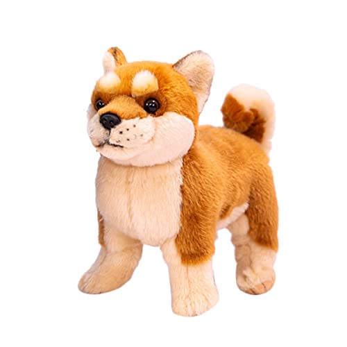 YUBEIER Brown Pet Puppy Plush Toy, 12 Inch Dog Stuffed Animals Soft Puppy Doll Hugging Toy Girls For Baby And Toddler Boys, Cuddle Pillow von YUBEIER