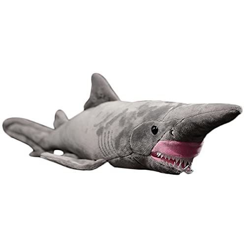 YUBEIER Euclidean Sharpnose Shark Plüschtier 25 Zoll Schnabel Hai Stofftier Meerestier Plüschpuppe Kinderkissen Geburtstagsgeschenk von YUBEIER