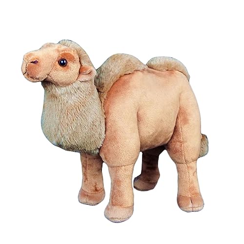 YUBEIER Kamel Plüschtier Tuffed Animal 7.8 Inch Soft Buckel Camel Stuffed Doll, Like Real Desert Animals Hugging Toy Cute Home And Nursery Animal Decorations von YUBEIER