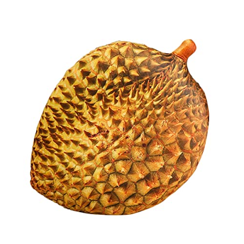 YUBEIER Niedliche, Mit Früchten Gefüllte Kissen, Kinderkissen, Gefüllte Wassermelonen-Plüschtiere, Superweiche Mädchenkissen, Ananas-Durian-Kissen, Sitzcouch-Ornamente(Durian) von YUBEIER