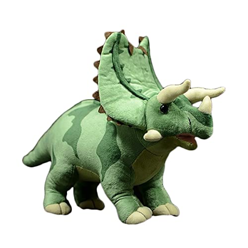 YUBEIER Pentaceratops Dinosaurier-Plüschtier, 33 cm, lebensechte Pentaceratops-Plüschpuppe, Geschenke für Kinder, Jungen von YUBEIER