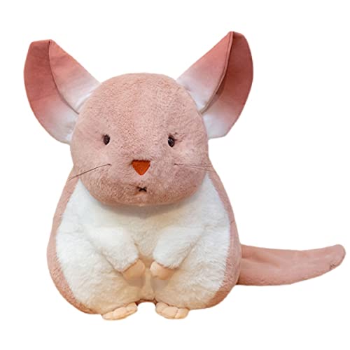 YUBEIER Realistische Hamster-Plüschtiere, Simulationsmaus, Plüschtier, niedlich, weich, kleine Maus, Heimdekoration, tolles Geschenk für Tierliebhaber (Rosa, 25 cm) von YUBEIER