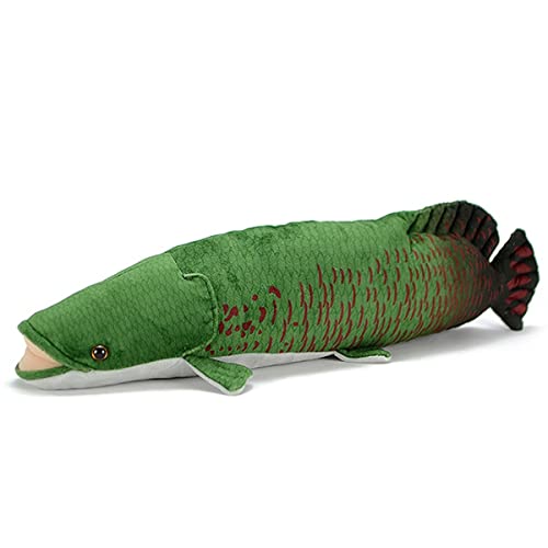 YUBEIER Realistisches Arapaima-Plüschtier, 19,68 Zoll, Arapaima-Gigafisch-Kuscheltiere, weiche grüne Arapaima-Fisch-Plüschpuppe for Kinder, Modellspielzeug, Geschenke for Kinder von YUBEIER