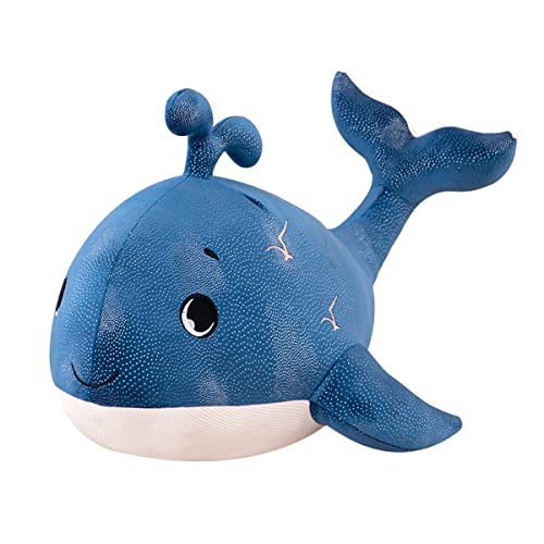 YUBEIER Realistisches Blauwal-Plüschtier, niedlicher kleiner Tigerwal, Stofftier, superweich, Ozean, Meerestiere, Haie, Plüschpuppe, Geschenk für Kinder (30 cm) von YUBEIER