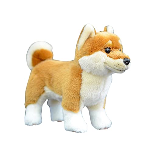 YUBEIER Simulation Dog Plush Toy, 11 Inch Cute Pet Puppy Plush Stuffed Animal Puppy Doll Pillow Toys For Children Boys Girls von YUBEIER