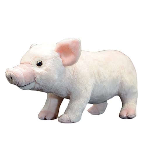 YUBEIER Simulations-Schwein-Plüschtier, 35 cm, niedliches rosa Schwein, Plüschpuppe, weiches Umarmungskissen, Sofa, Bett, dekoratives Geschenk für Kinder von YUBEIER