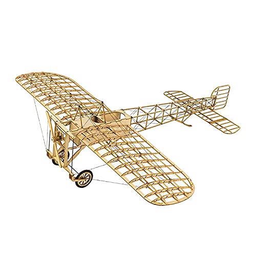 YUDIZWS Balsaholz-Modellflugzeug Bausätze im Maßstab 1:18, 3D-Puzzles für Erwachsene und Kinder zum Bauen,Bleriot ⅺ von YUDIZWS