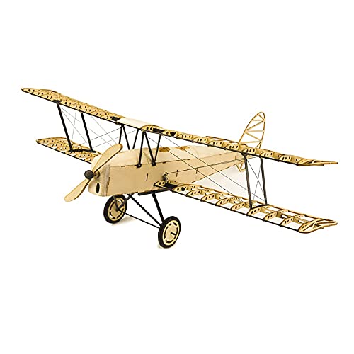YUDIZWS Balsaholz-Modellflugzeug Bausätze im Maßstab 1:18, 3D-Puzzles für Erwachsene und Kinder zum Bauen,Tiger Moth von YUDIZWS