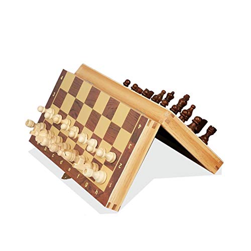 Schach Set, Chess Set Folding Magnetic Large Board with Chess Pieces Interior Board Game Set Pieces von YUEKOPOU